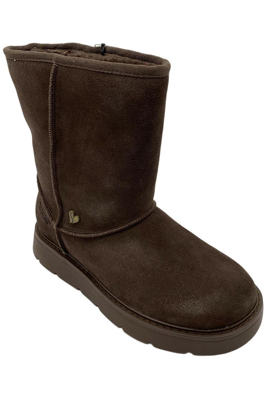 Skechers Women's Keepsakes Cozy Suede Boots Chocolate - Medium